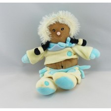 Doudou poupée fille esquimau