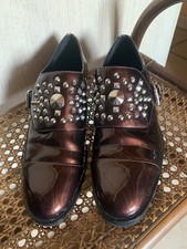 Derbies texto cuir verni - derbies,