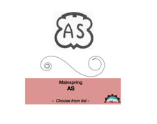 Ressort Barillet de Montre AS - CHOOSE FROM LIST - VIMETAL (Mainspring)