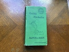 GUIDE  MICHELIN   ALPES ET  RHIN   1912