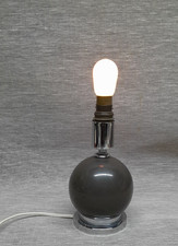 Lampe de chevet chrome et céramique années 70