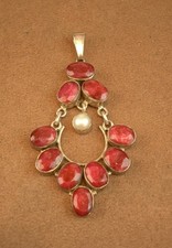 IMPORTANT PENDENTIF ARGENT