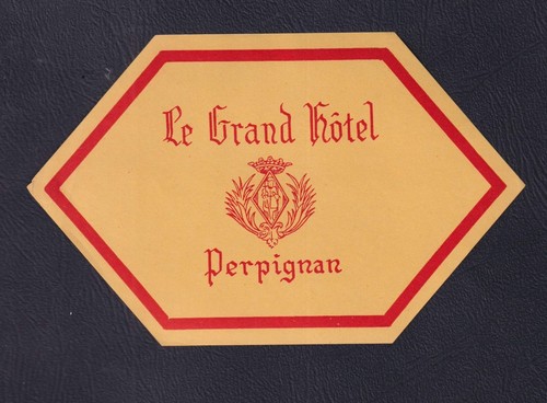 Ancienne étiquette bagage - ancienne, de