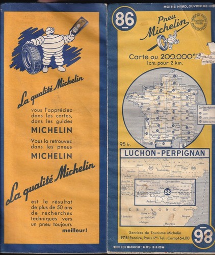 Carte michelin 86 - carte,
