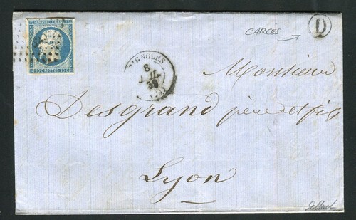 Rare lettre carcès par - carcès,