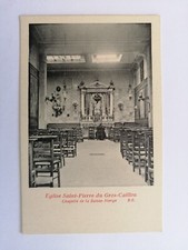 CPA Très Rare Dom-Tom ÉGLISE St PIERRE du GROS CAILLOU Chapelle de la Ste Vièrge