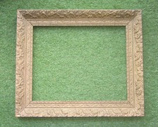 Ancien beau cadre Art Nouveau stuc doré dimensions de feuillure : 50,2 x 40,6 cm