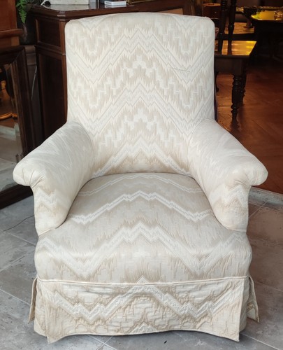 Ancien fauteuil crapaud - ancien,