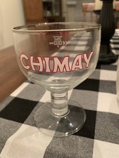 Chimay Beer Glass Silver Run