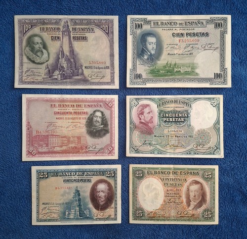 Lot vieux billets espagne - vieux,
