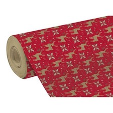 [223922C] Clairefontaine Papier cadeau de Noël Kraft 70g "Rennes" 50m x 35cm ...