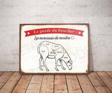 Plaque métal vintage