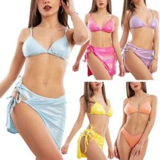 Bikini Femme Pareo Trois Pièces Triangle Brésilien Mode Plage TOOCOOL MB3572