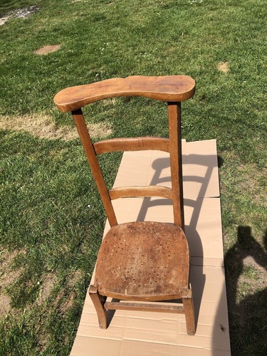 Chaise prière bois - chaise,