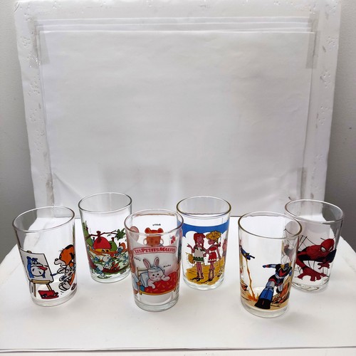 Lot verres amora vintage - de,