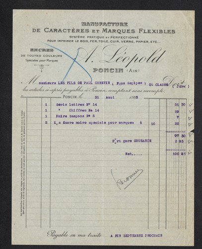 Poncin caracteres pour - poncin,