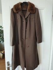 Manteau Vintage Laine Fourrure