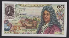 RARE BILLET  DE 50 FRANCS RACINE MAXIMAPHILIE DU 4-1-1973 SUP