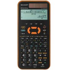 [82-ELW531XG-YR] SHARP Calculatrice scientifique EL-W531 XG, solaire Orange
