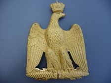 Plaque de sabretache officier cavalerie légère second empire