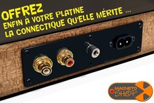 KIT PHONO PLATINE VINYLE UPGRADE NOIR "FULL" + RCA UHQ DORÉS + GROUND + POWER ?