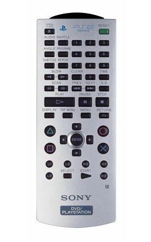 Telecommande ps2 silver dvd - silver,