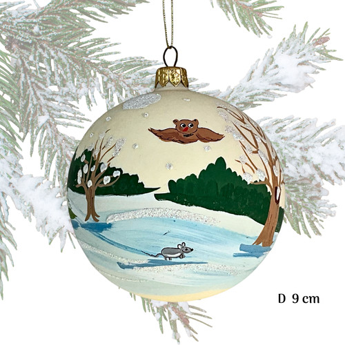 Boule noël verre - verre, soufflé