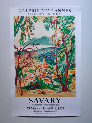 Robert savary affiche - savary, expo