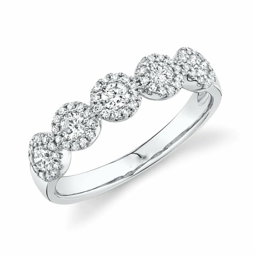 14k blanc diamant bague - blanc,