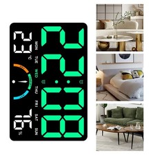 R??veil Num??rique LED R??glages R??veil D??coration Maison Indicateur de Niveau