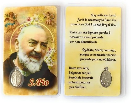 Cartes pvc padre pio - pvc,