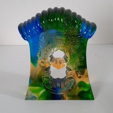 Sculpture ornement en pate de cristal . Art chinois