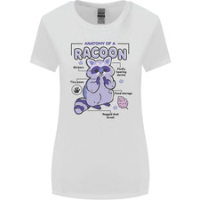 Anatomie D'un Raton Laveur T-Shirt Amusant Pour Femmes À Coupe Large