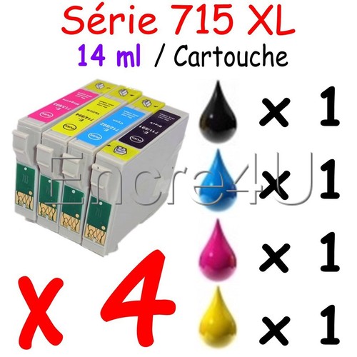Lot cartouches d encre - 4, d'encre