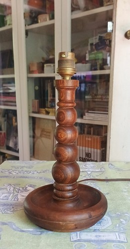 Ancien pied lampe - pied, de