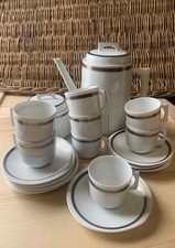 Service à café porcelaine Limoges Bernardaud décor Maxence