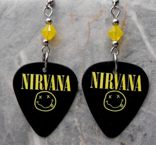 Nirvana smiley face - face, guitar