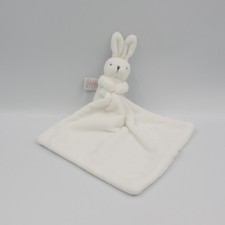 Doudou lapin blanc mouchoir