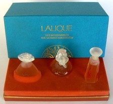 LALIQUE COFFRET 3 MINIATURES