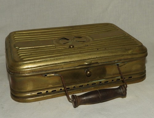 Chaufferette ancienne - , (laiton)