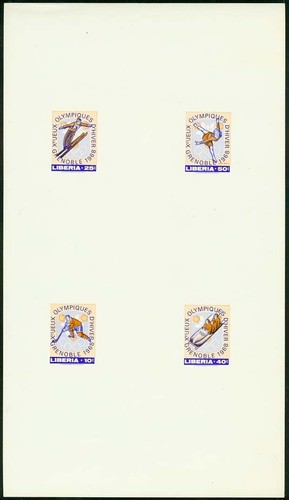 Liberia 1968 grenoble - liberia,
