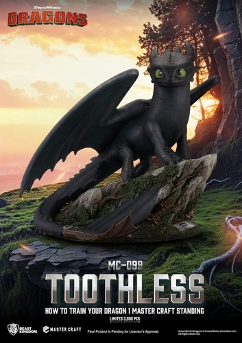 Pixar dragons statue - pixar, toothless