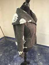 Gray Boiled Wool Mix Sweater