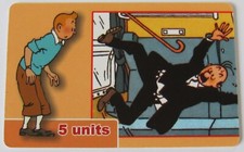 Carte Téléphonique SERIE TINTIN- TINTIN  ET DUPOND Train 5U WILLCOM-RARE