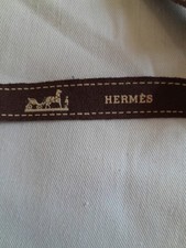 Ruban Bolduc Hermes Vintage 1991 Année De L'artisanat 1 Mètre