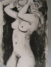 Jacques Hallez / Gravure / Contradiction / Signé / Extrait de  Belle Chair