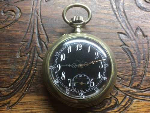Belle montre gousset acier - montre, en