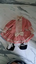 ROBE TAILLE 8/9+ CHAUSSURES+ PERRUQUE+ CHAUSSETTES+S/VÊTEMENTS BEBE JUMEAU BRU 