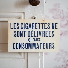 Ancienne pancarte les