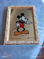 Miroir Sérigraphié Mickey Disney - Righetti Prod - Walt Disney Productions